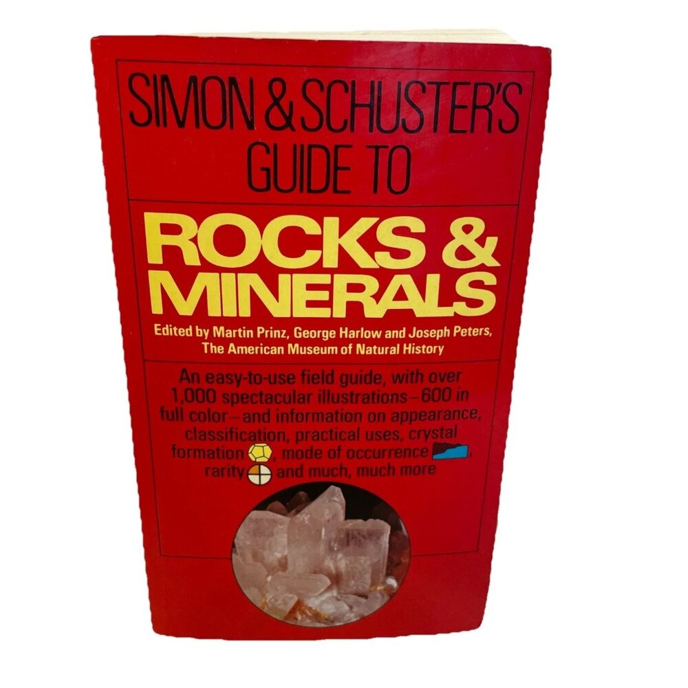 Simon and Schuster's Guide to Rocks and Minerals 1978 Paperback Fireside RED Cov